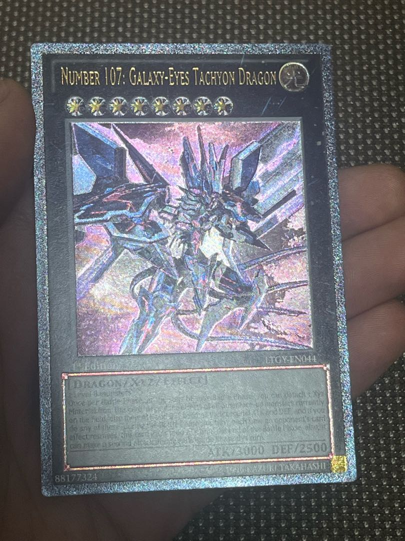 遊戯王　No.107 銀河眼の時空竜　EU版(英語) レリーフ　1st 1枚