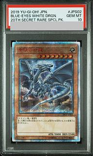 PSA10] Blue-Eyes White Dragon 20th Secret Rare 20CP-JPS02 1枚