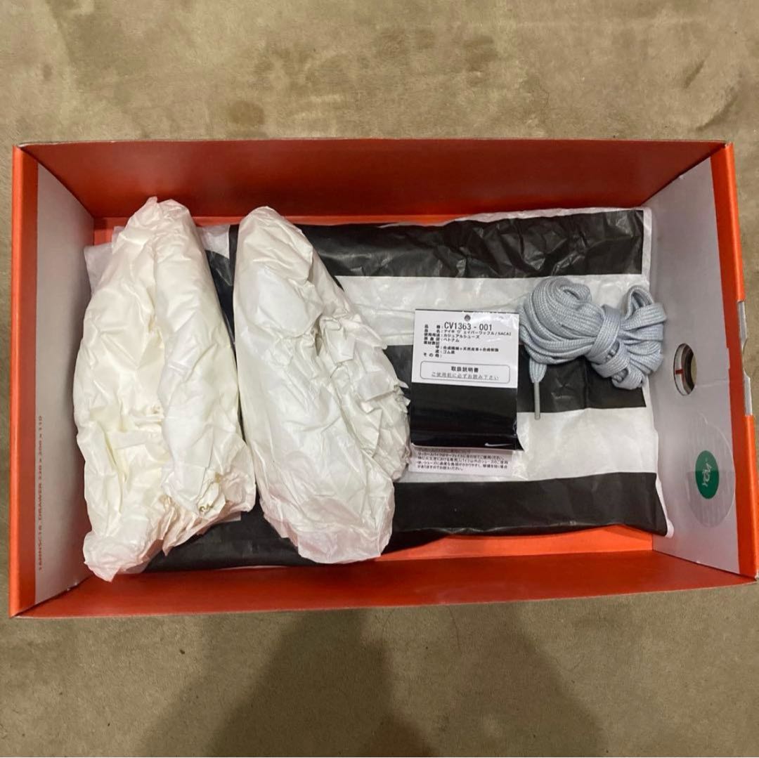 nike sacai VAPORWAFFLE ヴェイパーワッフル 24cm 白黒 24cm