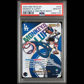 [PSA10] Monkey D. Luffy (English Version/Dodgers) PROMO EB02-010 1枚
