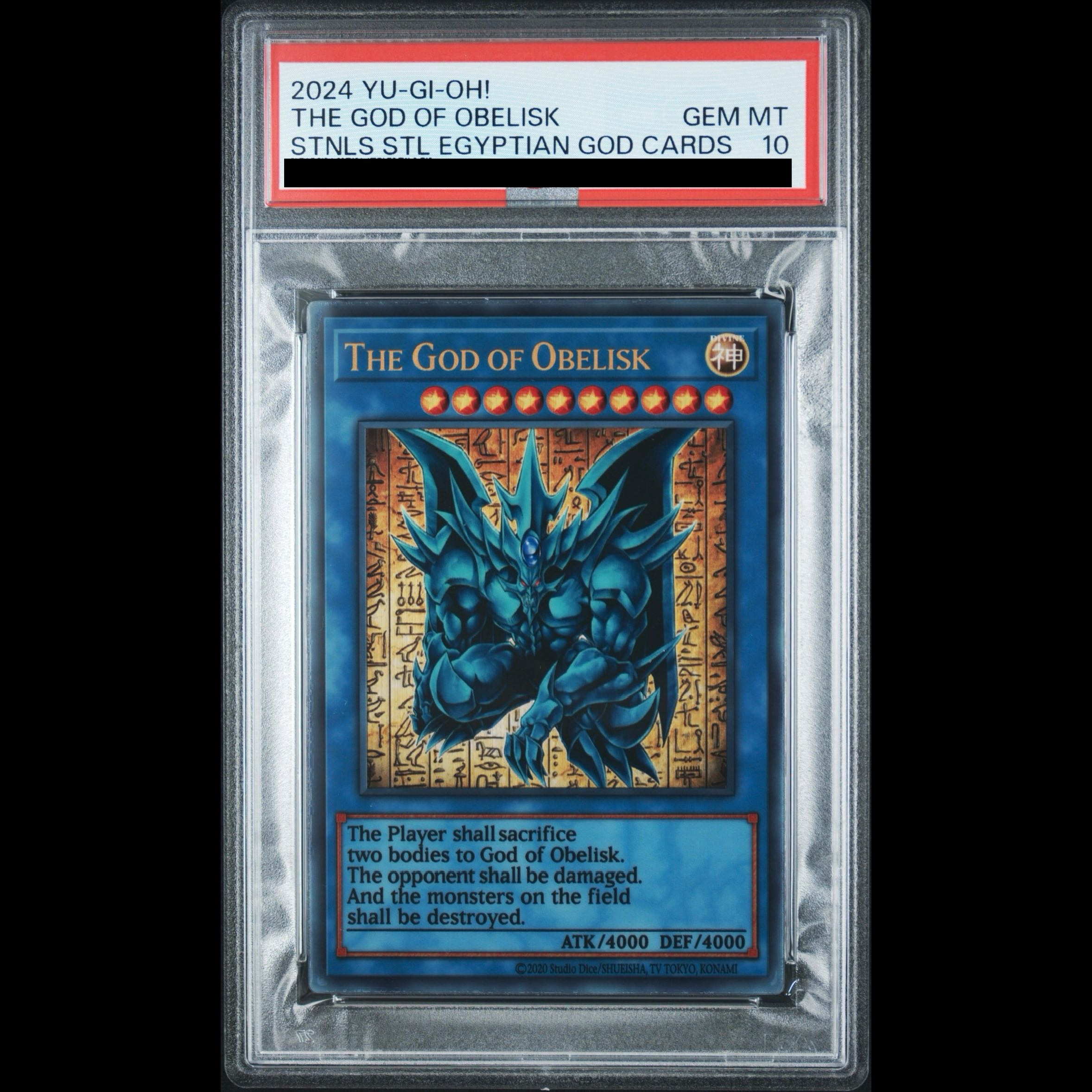 [PSA10] Obelisk the Tormentor (Original Art on Stainless Steel)  1枚
