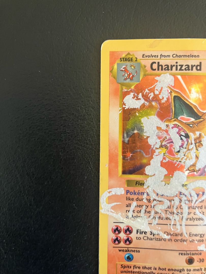 【状態】C ポケカ　英語版　リザードン　ジャンク品 1枚