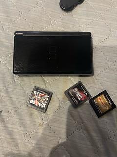 DS light and 3 Pokemon cassettes