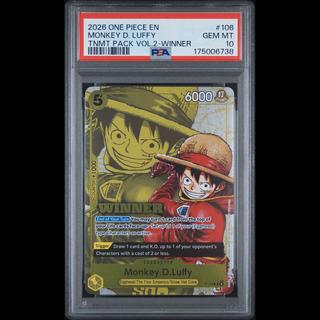 PSA10 ルフィ P-106 英語版 WINNER プロモ 1枚