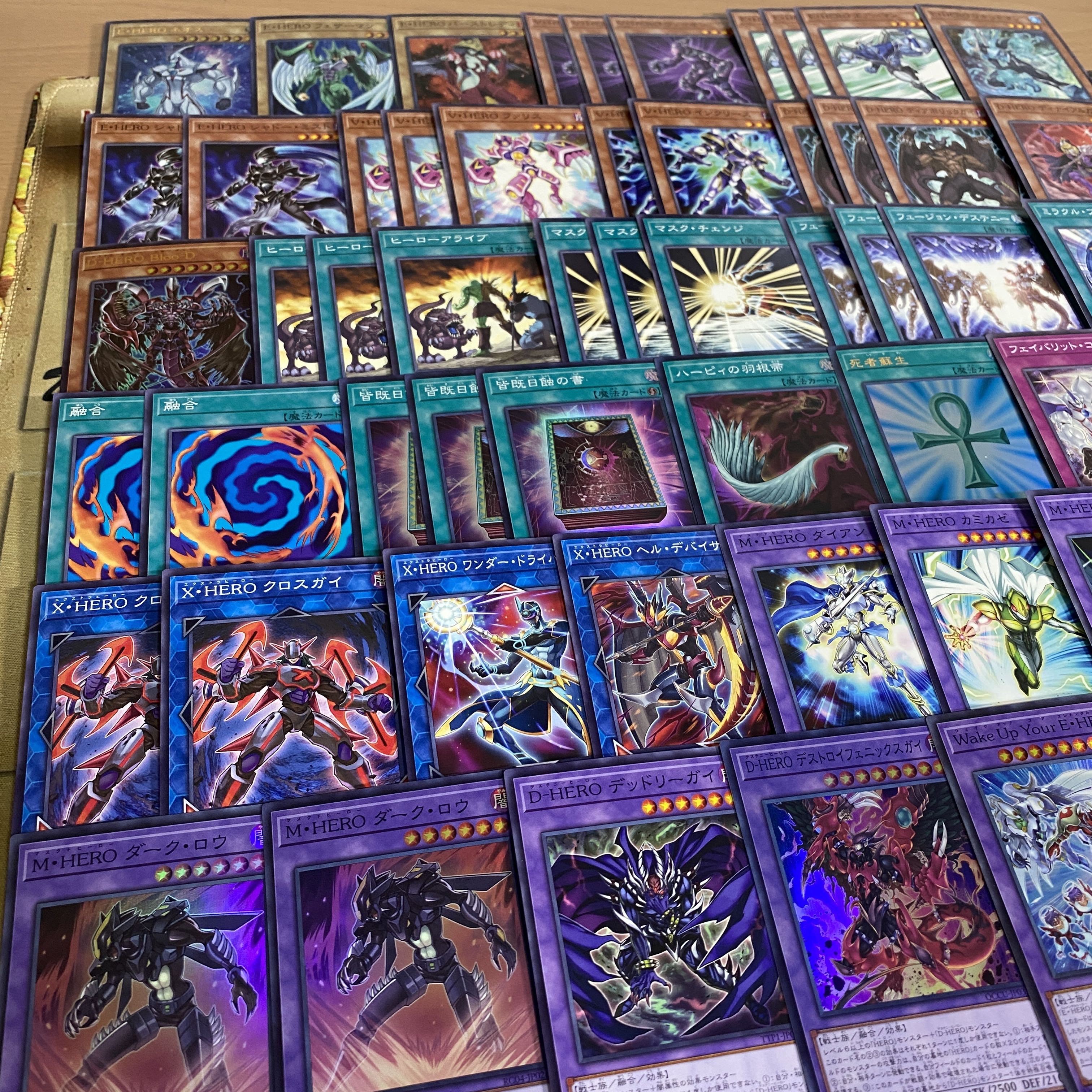 E・HERO デッキ【以下検索 ヒーロー 遊戯王 本格構築 まとめ売り 初期 2期 レリーフ ゲートボール デッキパーツ】 1枚