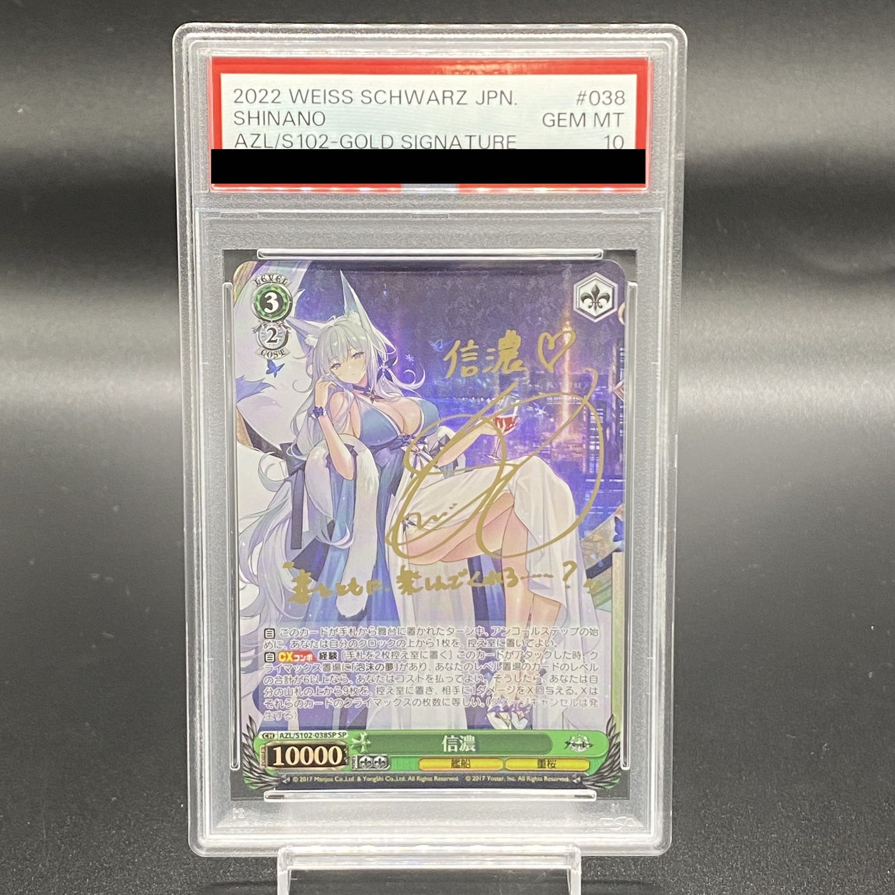 信濃 psa10 有り難く