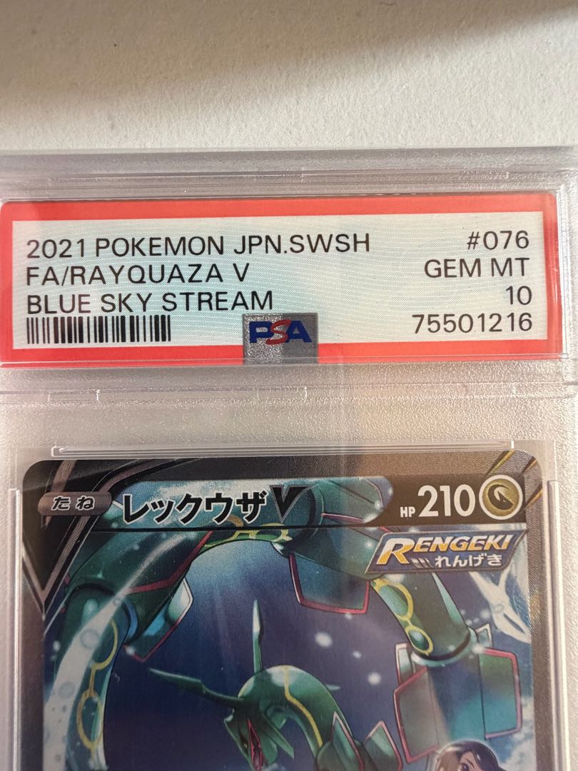 【PSA10】レックウザV SR 076/067 蒼空ストリーム Rayquaza ポケモンカード 鑑定品 GEM MINT  1枚