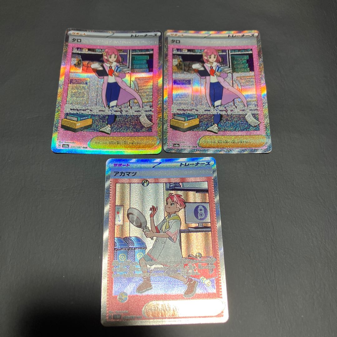 【状態B】　タロ　2枚　アカマツ　1枚