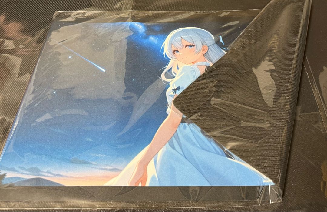 キャラクターサプライ　少女　夜空　プレイマット　デスクマット　ラバーマット　未開封