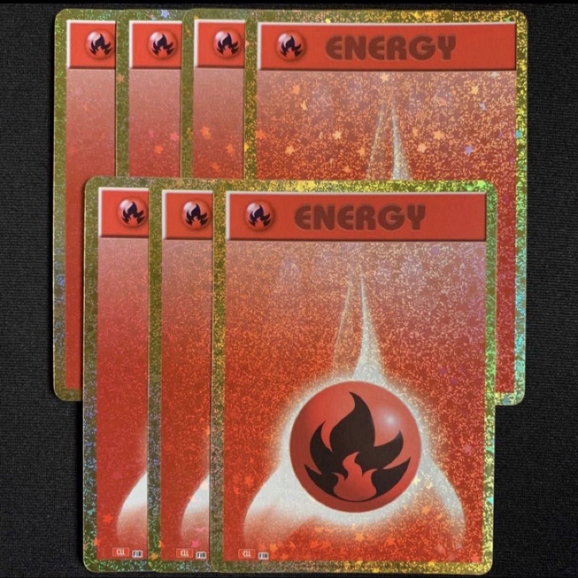 Basic FireEnergy 7 cards Pokémon Cards Classic classic