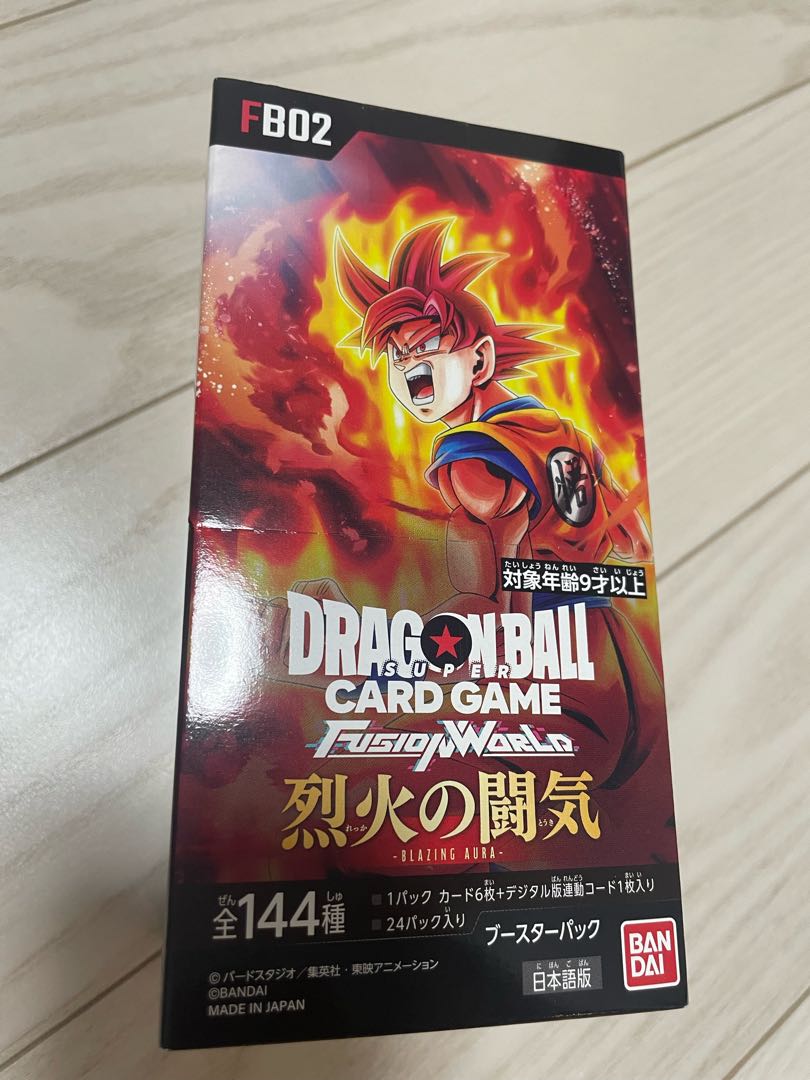 Dragon Ball Fusion World Flareon Pack - Fighting Spirit of Fire [FB02] Unopened BOX 1BOX
