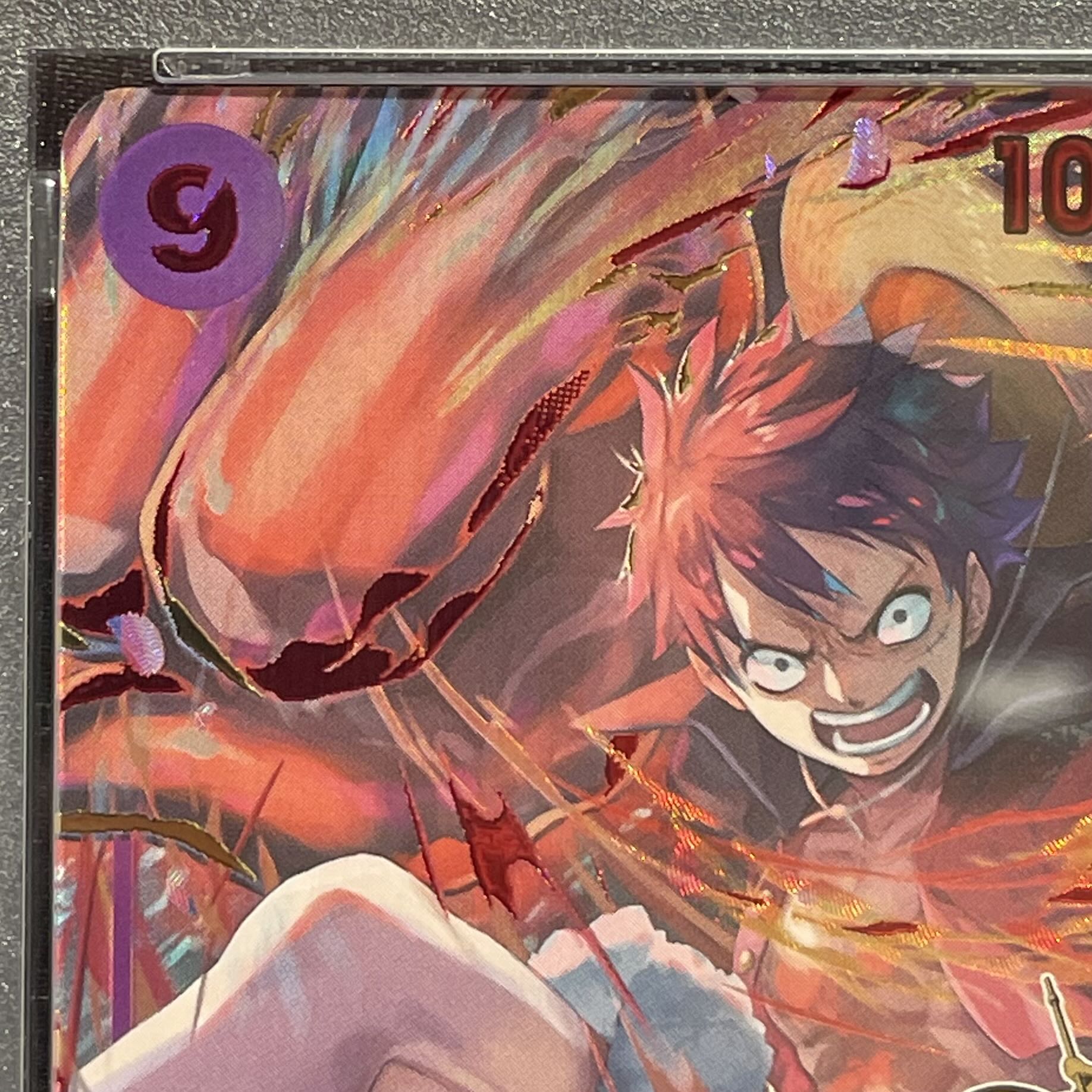 [PSA10] Monkey D. Luffy (Parallel) (3rd ANNIVERSARY SET) P-SEC OP09-119 1枚