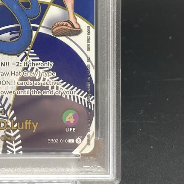 【PSA10】モンキー・D・ルフィ(英語版/ドジャース) PROMO EB02-010 1枚