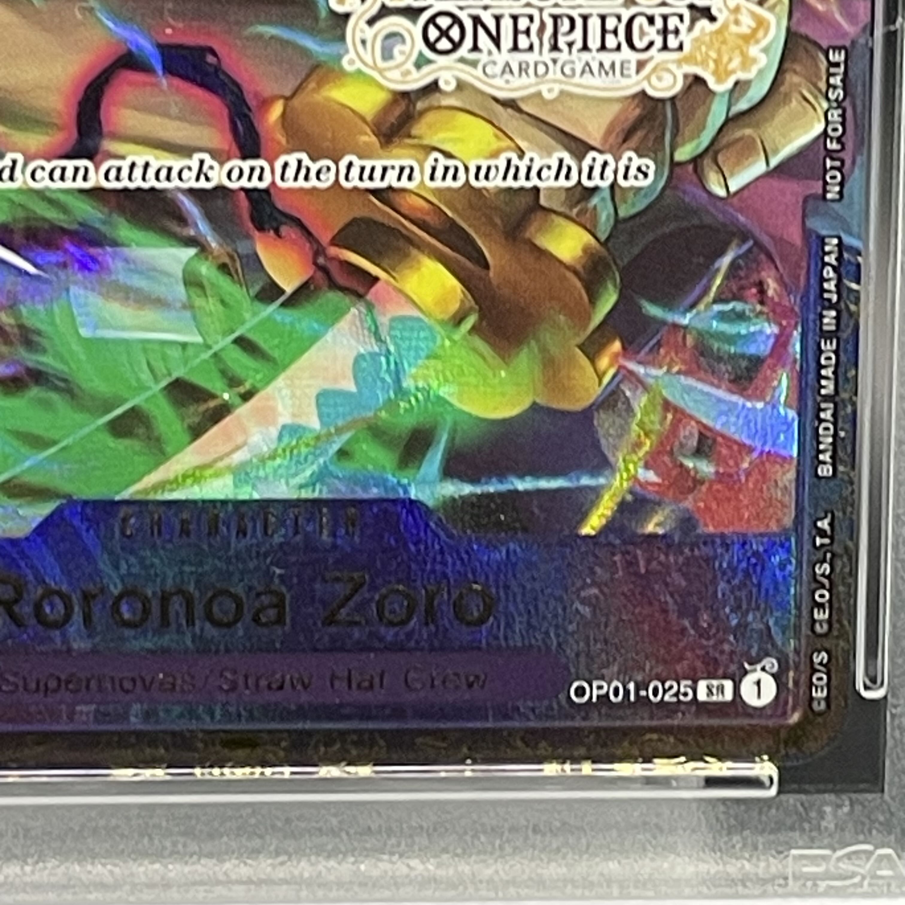 【PSA10】ロロノア・ゾロ SR トレジャーカップ 英語版 PROMO OP01-025