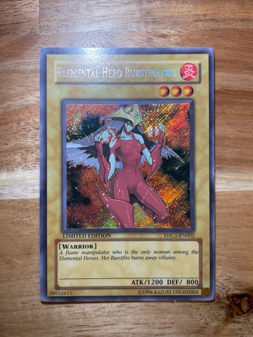 Yu-Gi-Oh E-HERO Burstinatrix Elemental Hero Burstinatrix English North America EHC Secret Siku EHC1-EN002