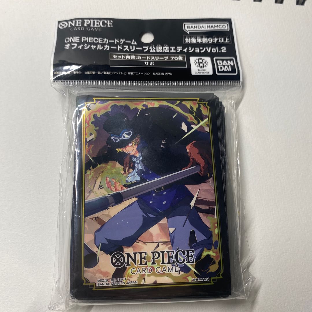 One Piece Card Card Sleeve Authorized Store Edition 2 Sabo Unopened 1パック