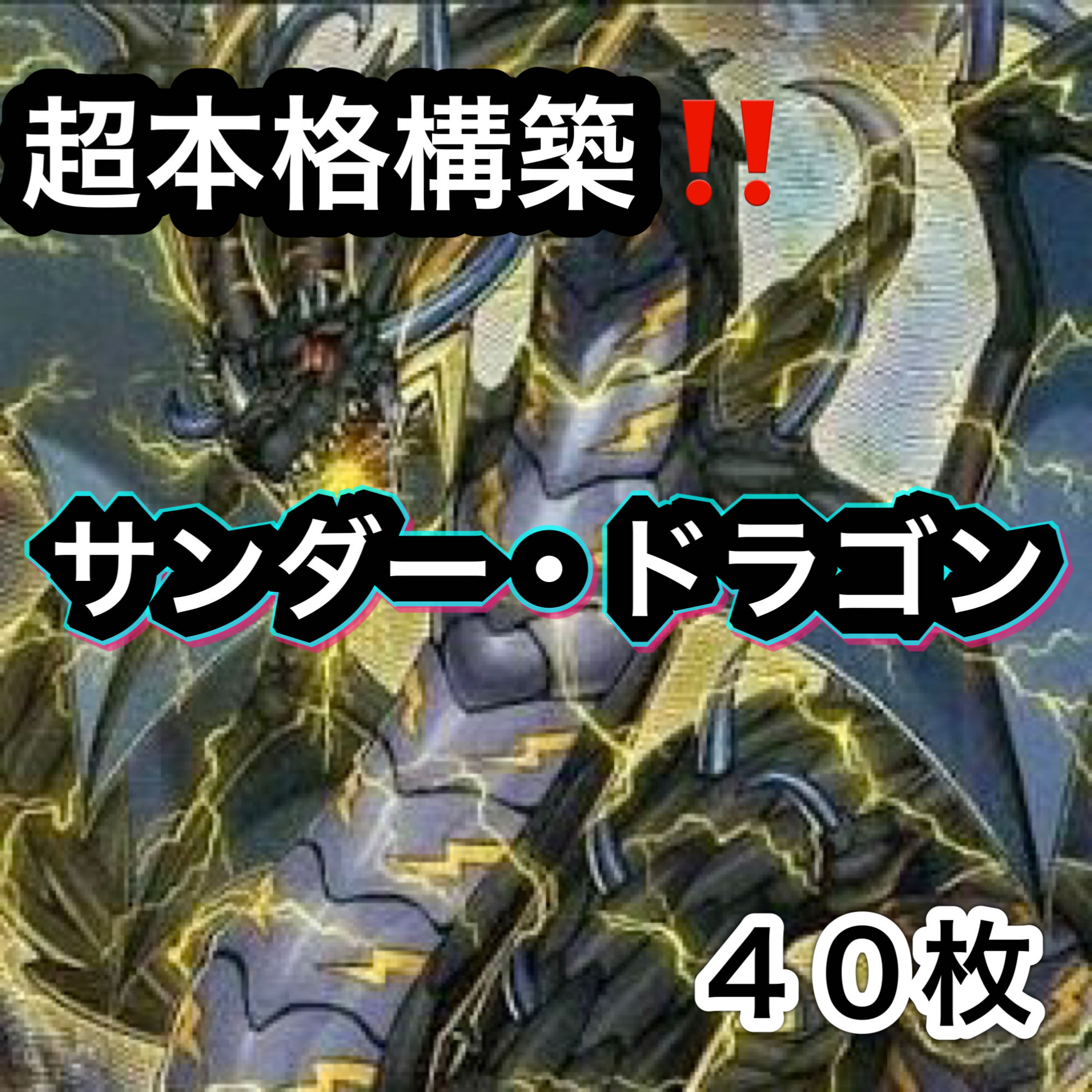 遊戯王　超本格構築！！　サンダー・ドラゴンデッキ　４０枚 1枚