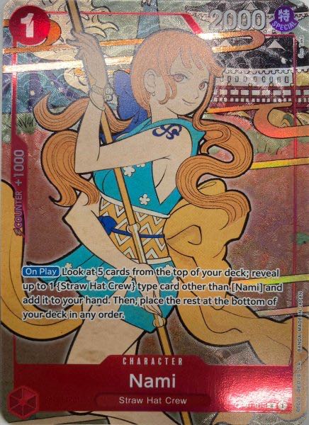 Nami 1st anniversary set English version R OP01-016