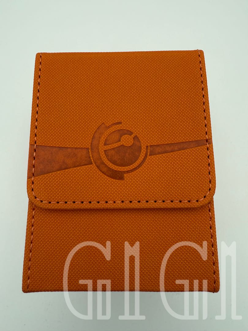 「G1G1」コレクター向け 高級トレカデッキケース（ストレージボックス、デッキホルダー）オレンジ 1枚