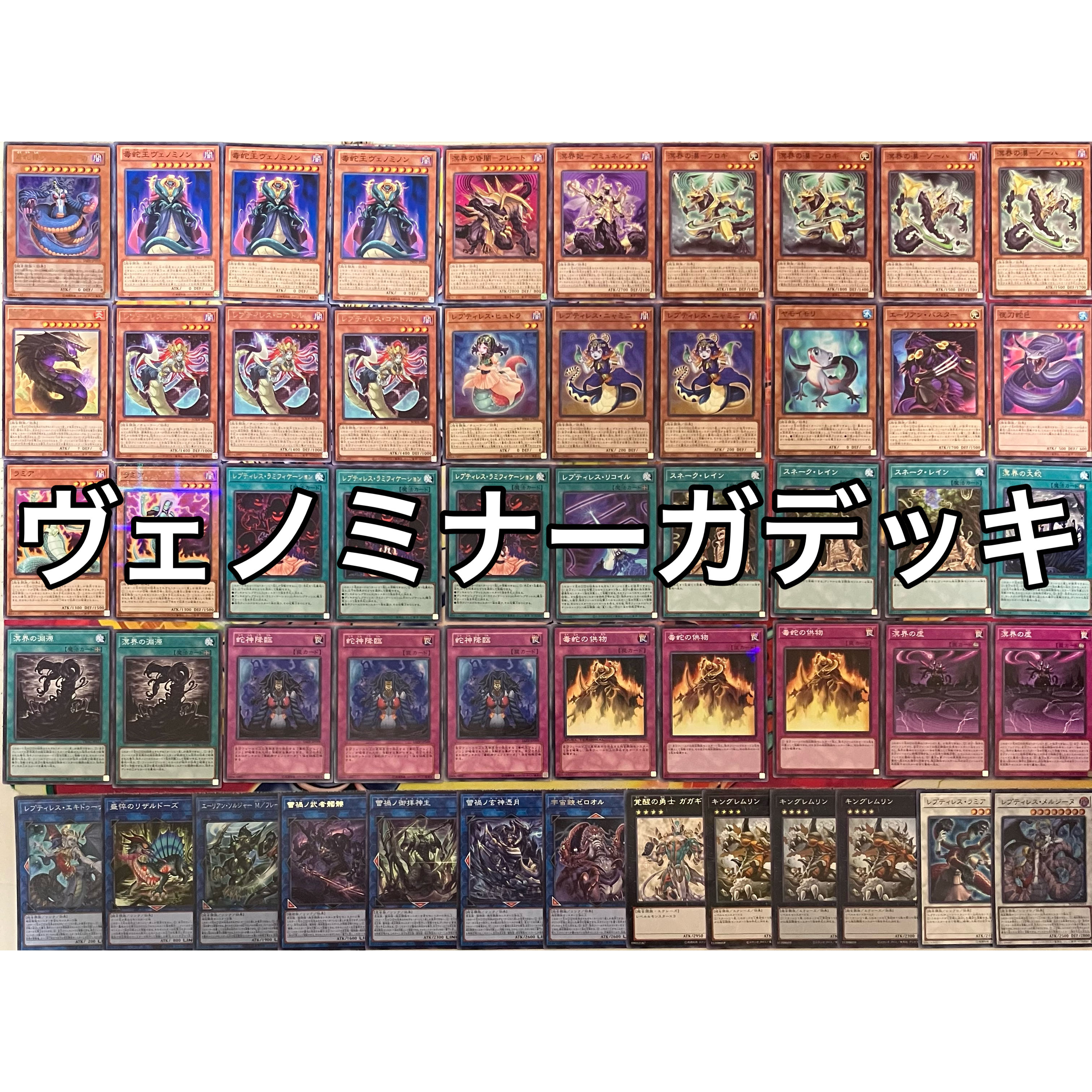 No. 1516 Venom Serpentine Princess Deck | Venom Deck | Yu-Gi-Oh! | Vennominaga Deck 1枚