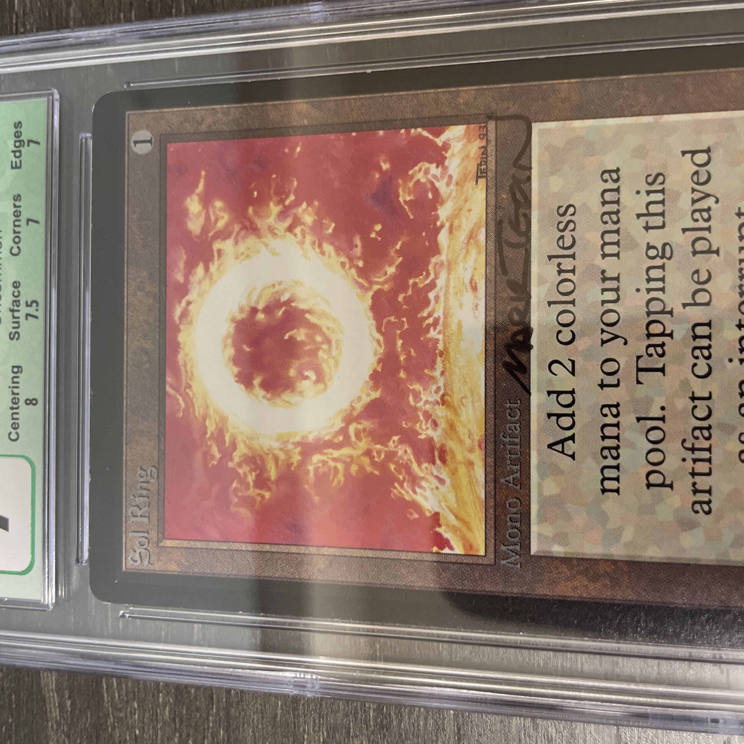 太陽の指輪/Sol Ring LEB CGC7 SIGNED 太陽の指輪/Sol Ring LEB CGC7 SIGNED