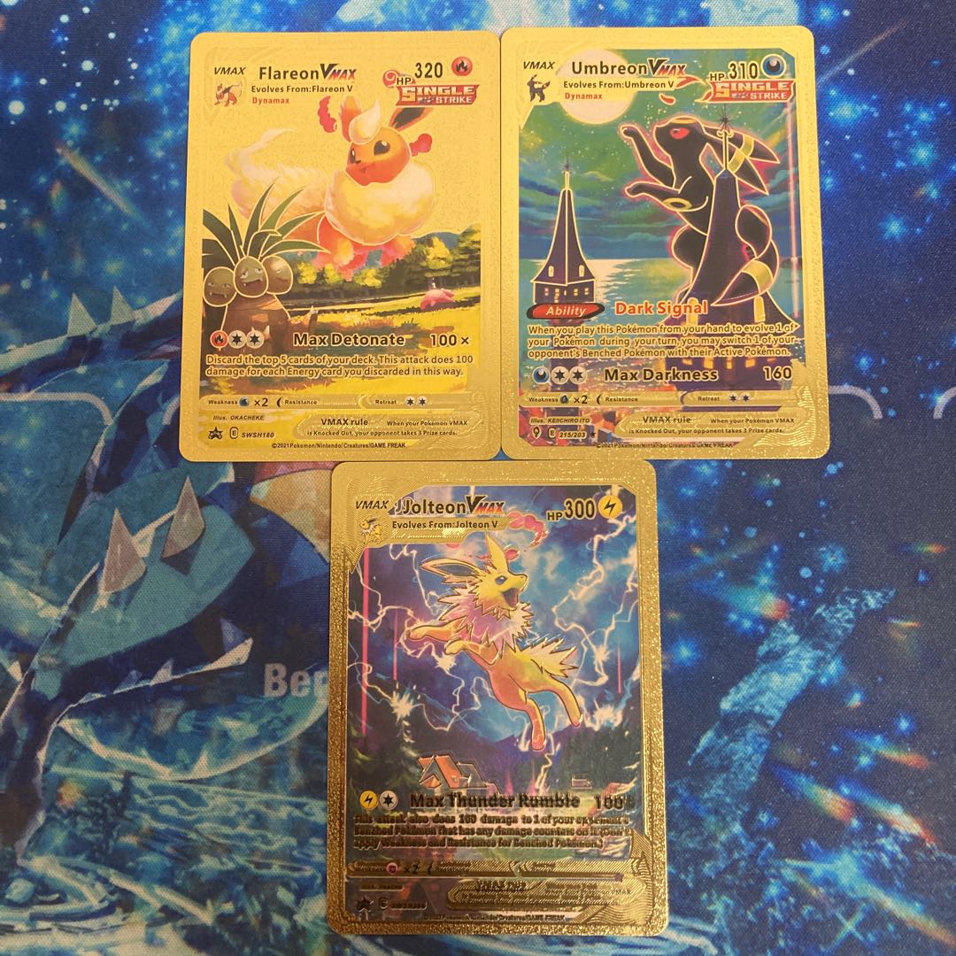 ポケモンカード ブースターVMAX ブラッキーVMAX サンダースVMAX 3枚