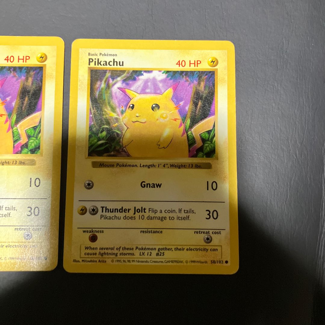 【状態】C ポケカ　英語版　ピカチュウ　 2枚