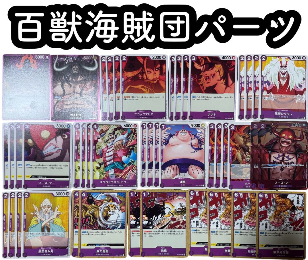 100 Beasts and Animals Umi Bandits Parts King Kaidou