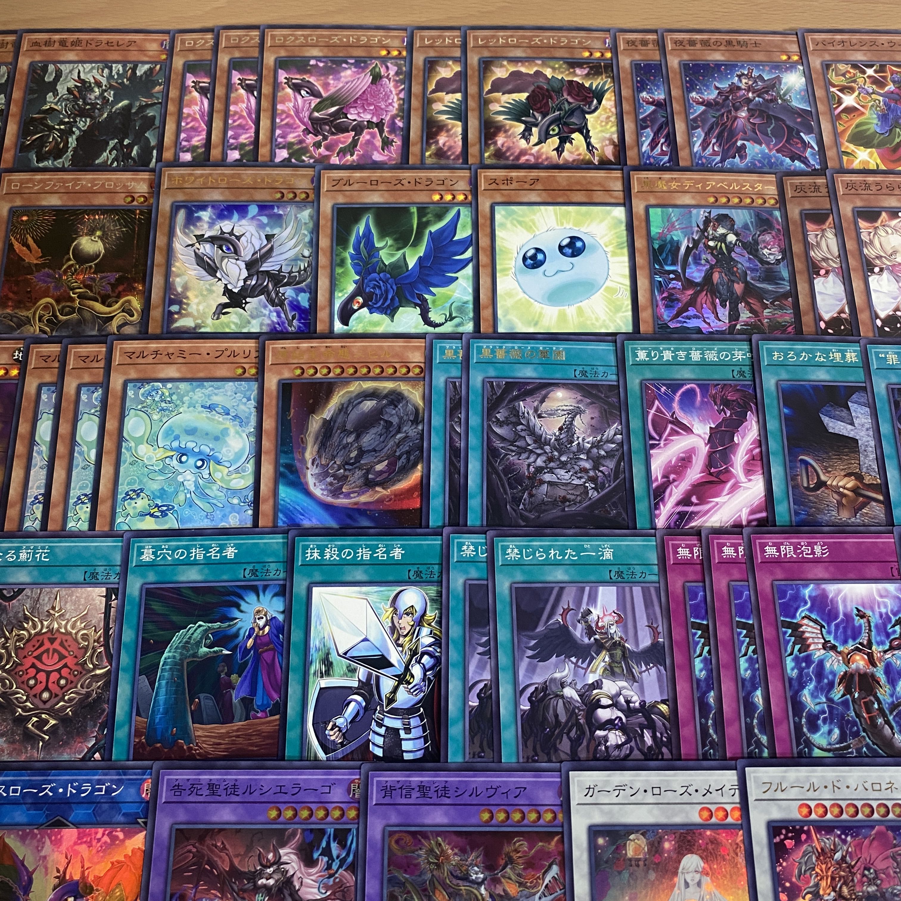 Black Rose Dragon Deck [search below Black Rose Ruination Dragon, Yu-Gi-Oh, authentic construction, early 2nd period, relief, gateball, deck parts]. 1枚