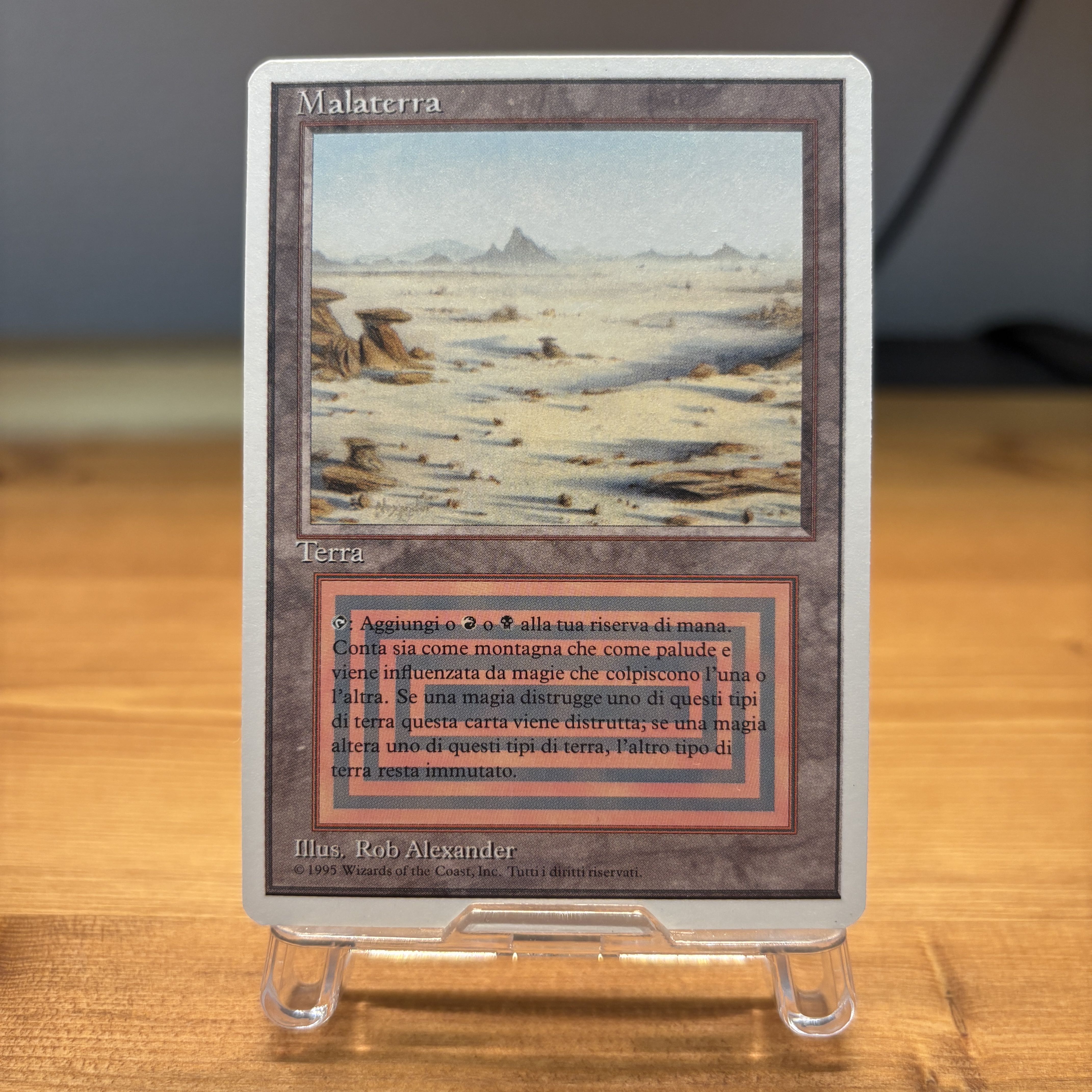 MTG Malaterra / Badlands【3ED】 Badlands revised 3ed Italian Dual lands MTG 1枚 (Used) （180327720