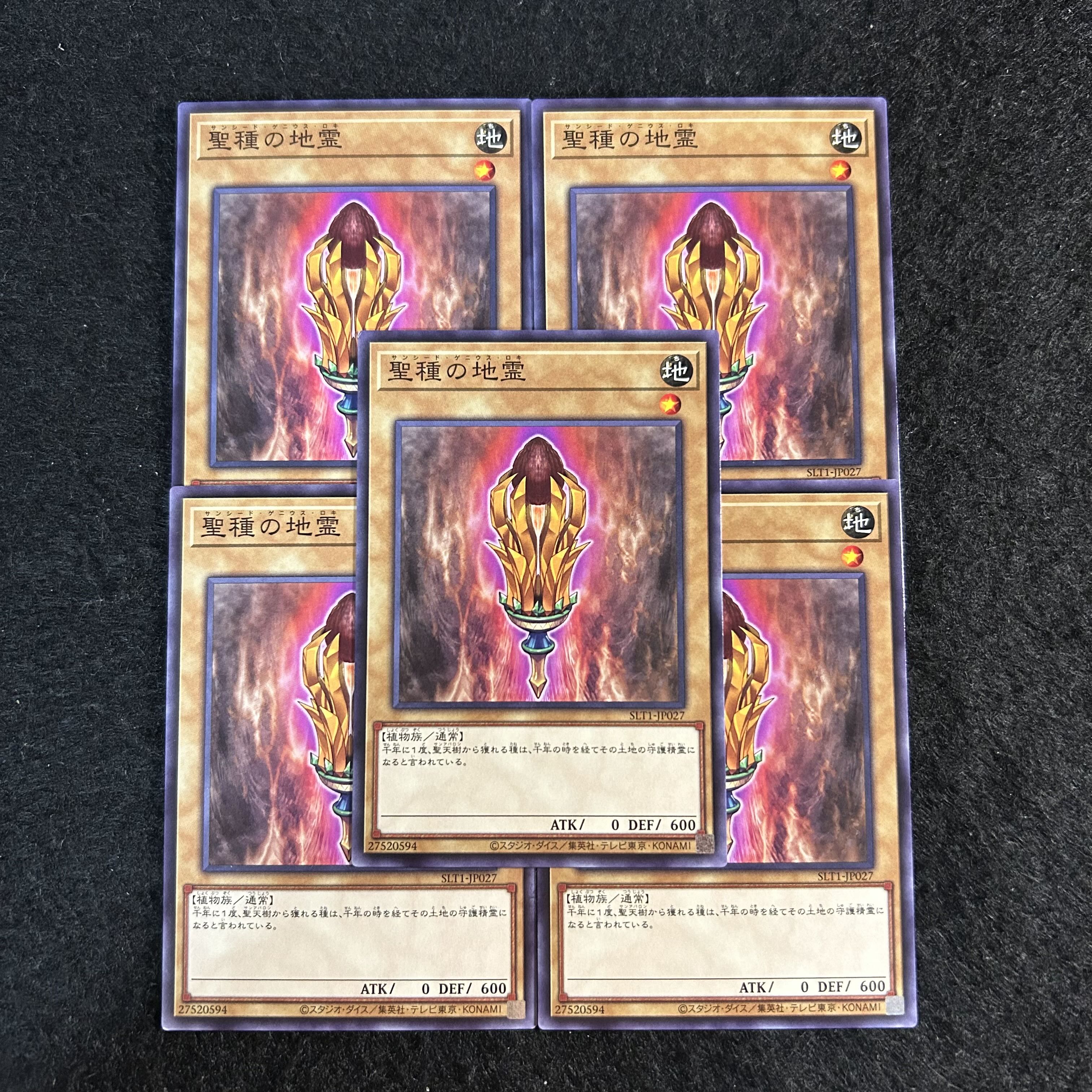a2540【遊戯王】聖種の地霊　5枚セット 5枚