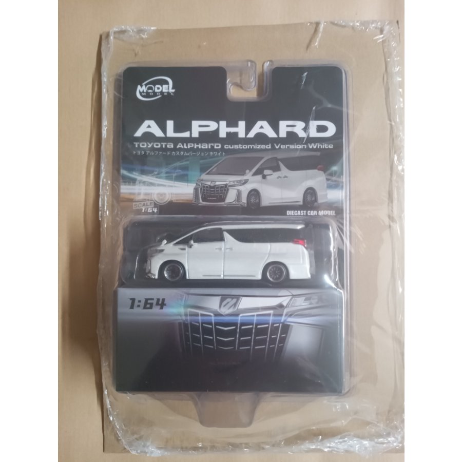MODEL TOYOTA ALPHARD Custom Version by H.Wight 1/64 Scale Die-Cast Car