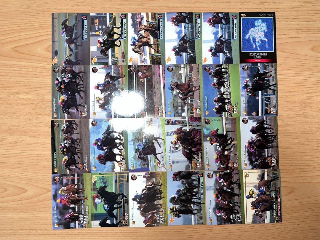 Condition: B 68 horse racing cards, sold in bulk B-22 1枚