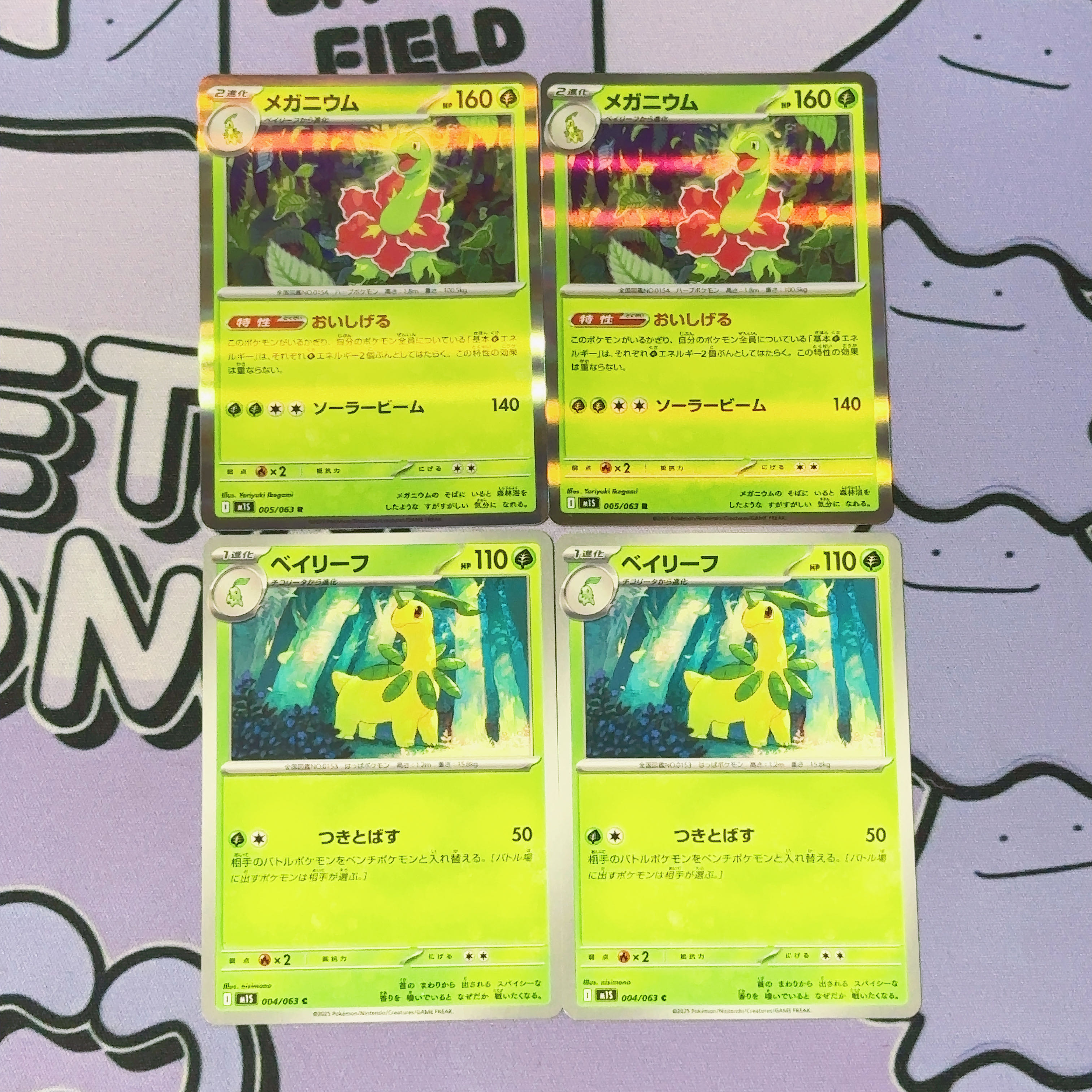 Meganium R 005/063 4枚