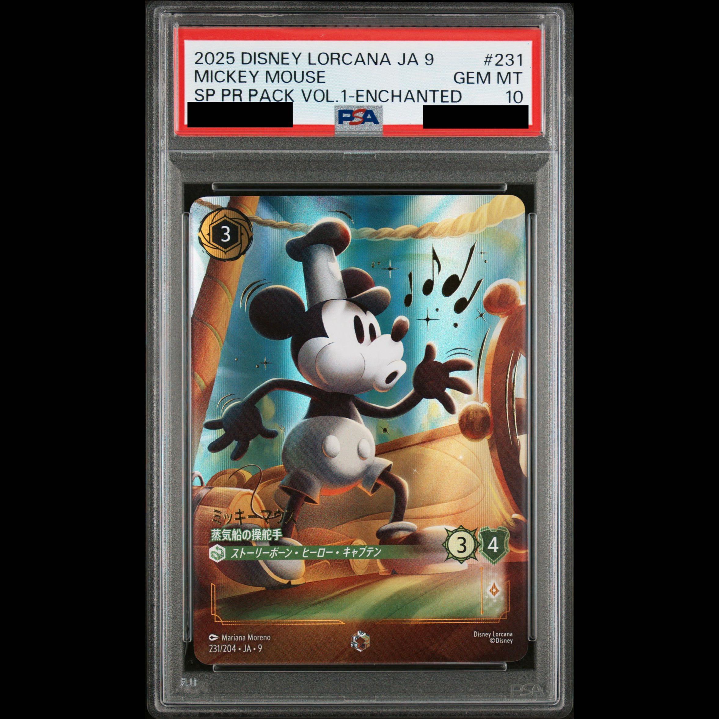 [PSA10] Mickey Mouse <Steamship Helmsman> (Enchanted) {231/204} [FABLED: Memories of Stories Special Promotion Pack Vol. 1] 1枚