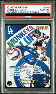 【PSA10】モンキー・D・ルフィ(英語版/ドジャース)