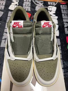 Travis Scott × Nike Air Jordan 1 Low OG SP "Reverse Olive" 26.5cm