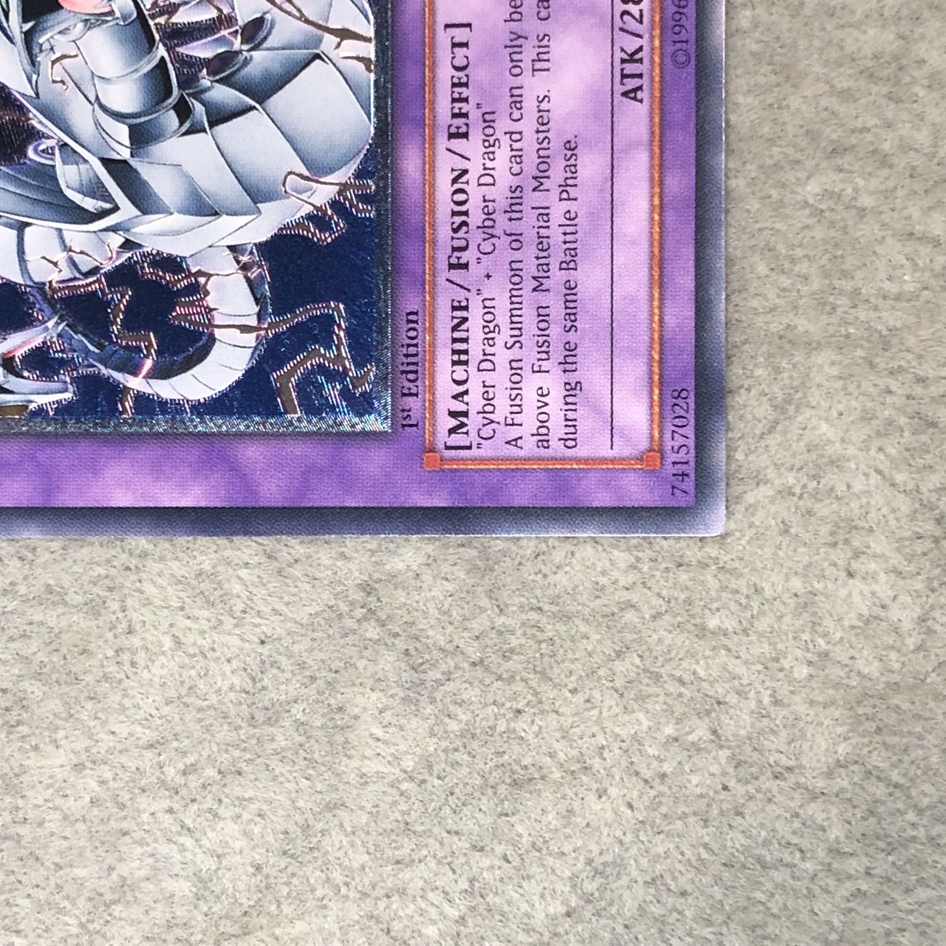 Cyber Twin Dragon Relief Old Asian Edition Ultimate Rare CRV-AE035