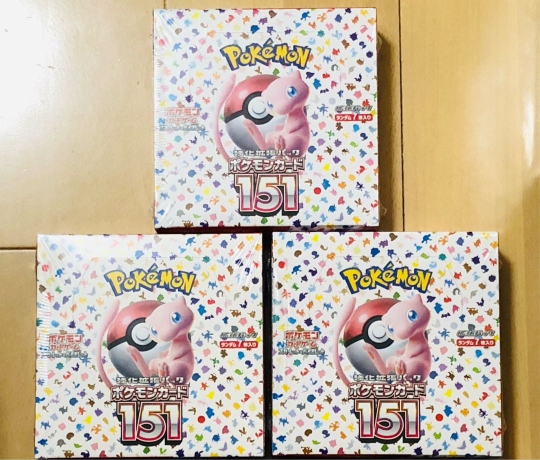 ポケモンカード 151 3BOX シュリンク付き ポケモンカード151 シュリンク付き3BOX
