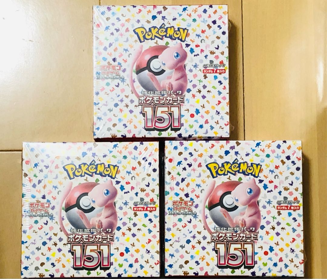 【新品シュリンク付き】ポケモンカード　151   3BOX