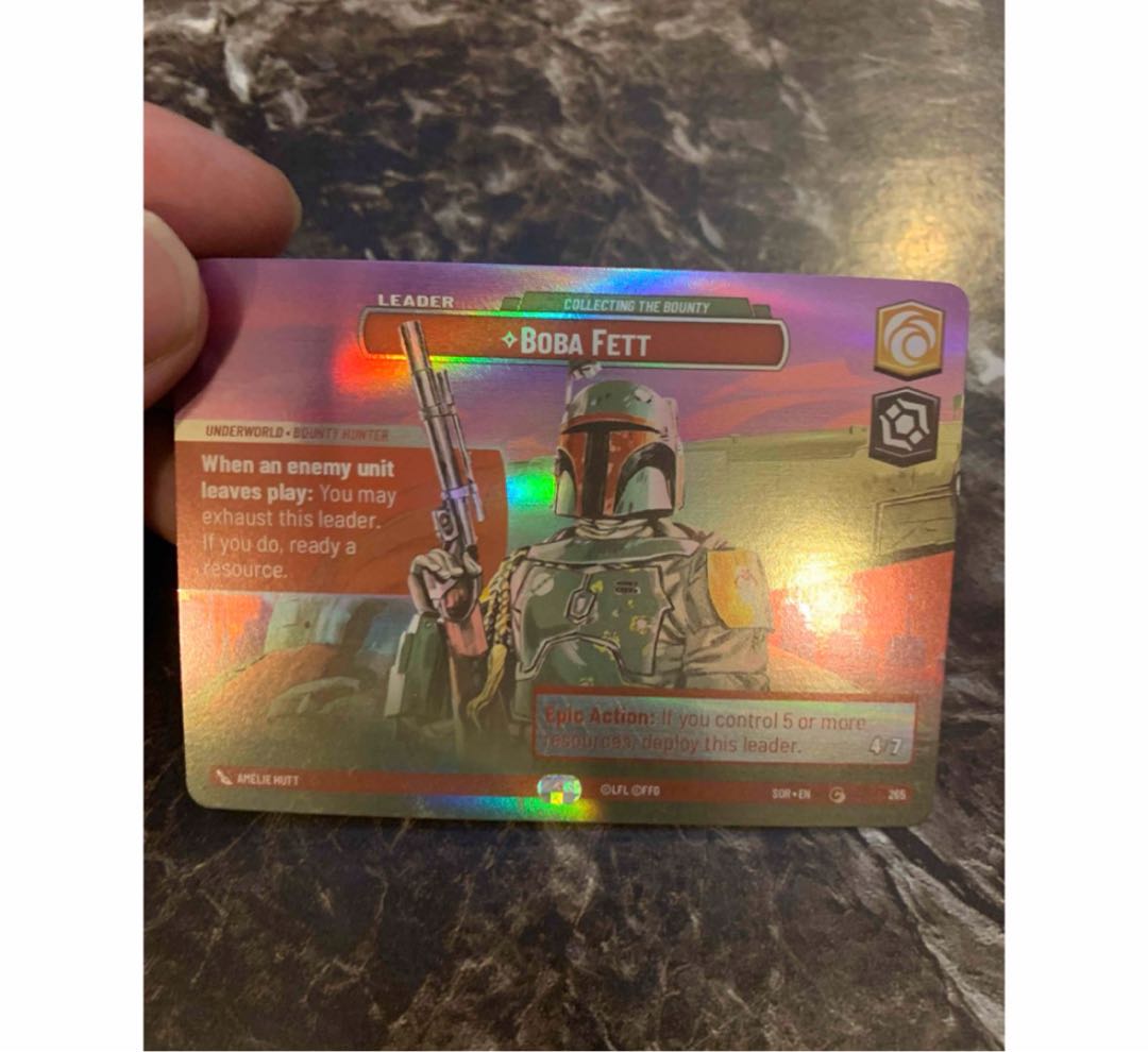 スターウォーズ　アンリミテッド ショーケース マンダロリアン ボバフェット 1枚