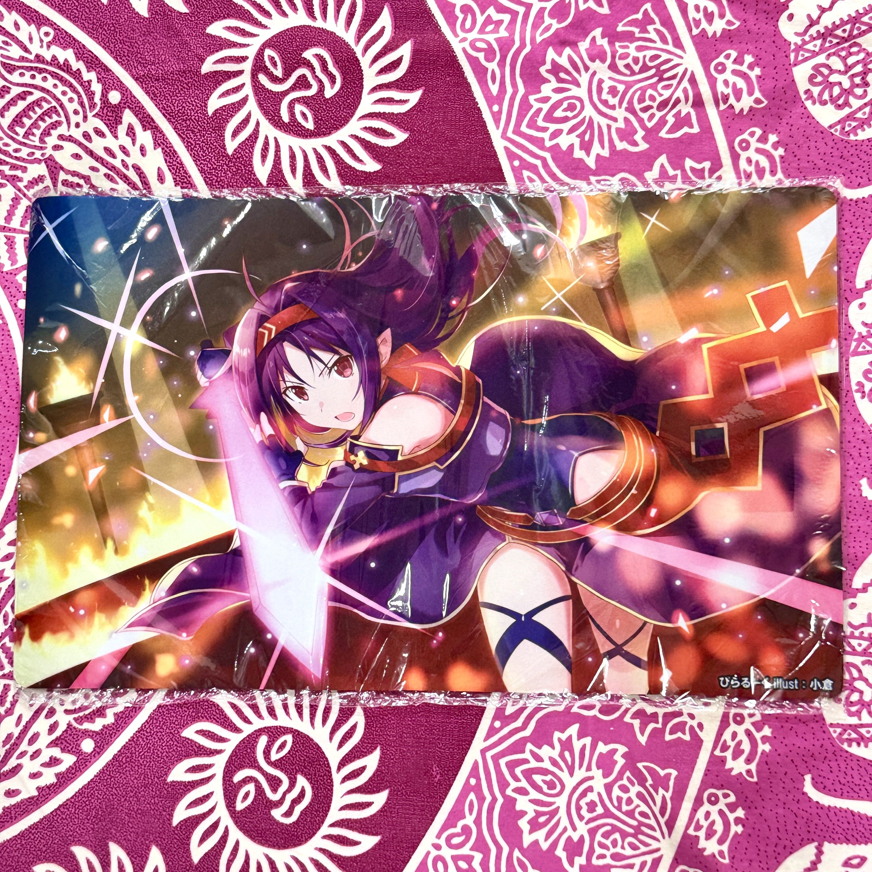 ソードアートオンライン アスナ ユウキ A ぴらるーく プレイマット 超貴重】ソードアート・オンライン SAO ユウキ ぴらるーく