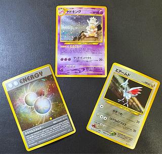 neo series kira card set pokemon cards old back 3枚