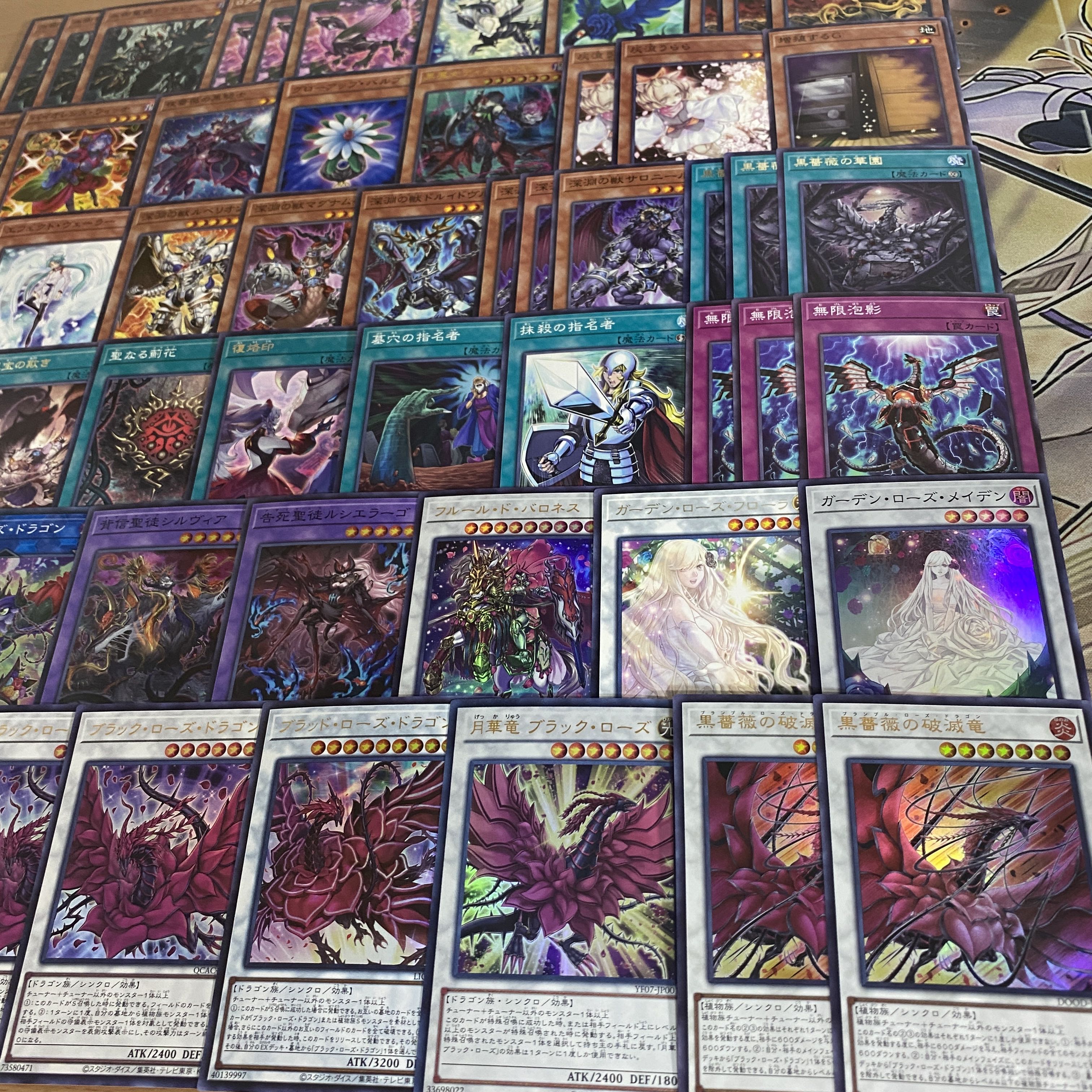 Black Rose Dragon Deck [search below Black Rose Ruination Dragon, Yu-Gi-Oh, authentic construction, early 2nd period, relief, gateball, BLAZING DOMINION]. 1枚