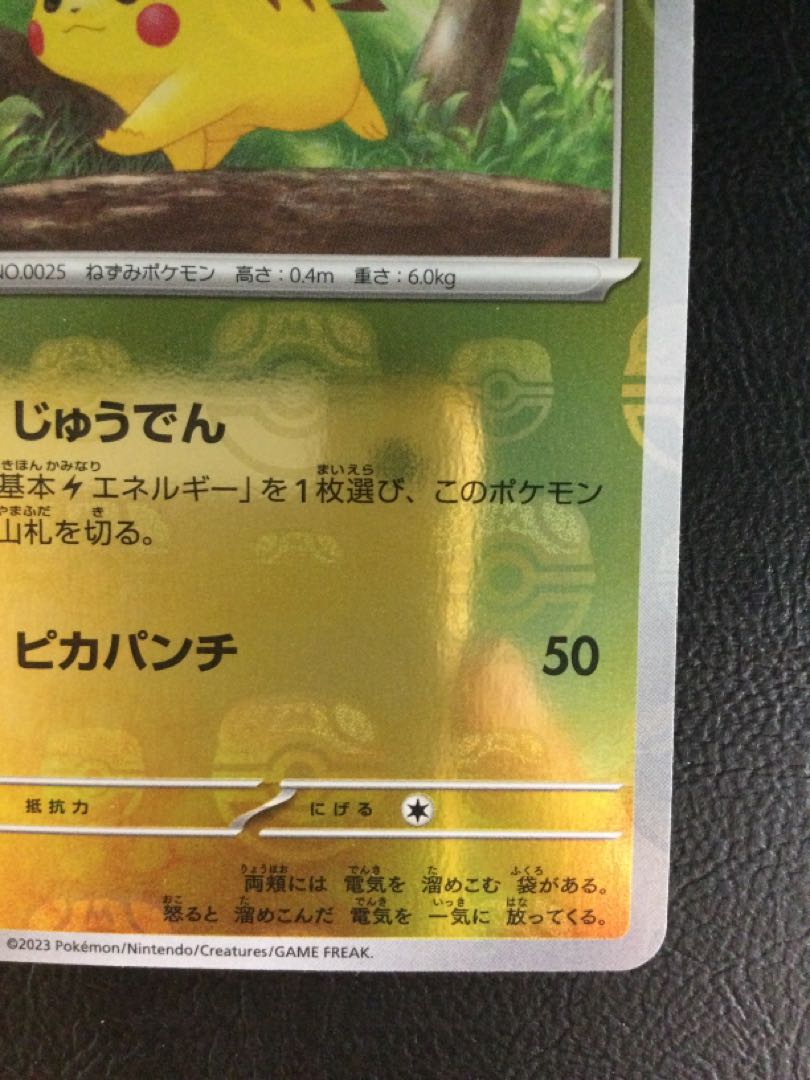 (Scratches) (1) Pikachu (Master Ball pattern/mirror) C 025/165