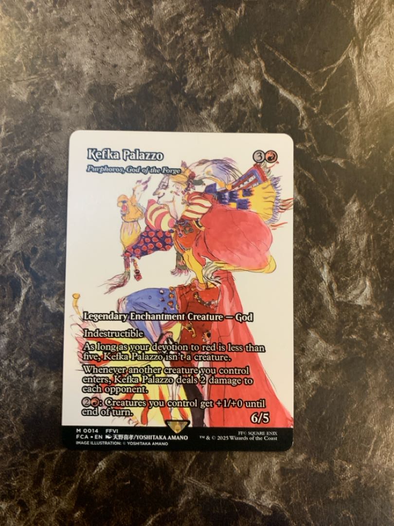 Kefka Palazzo Inheritance History English mtg ff gathering final fantasy gathering Yoshitaka Amano