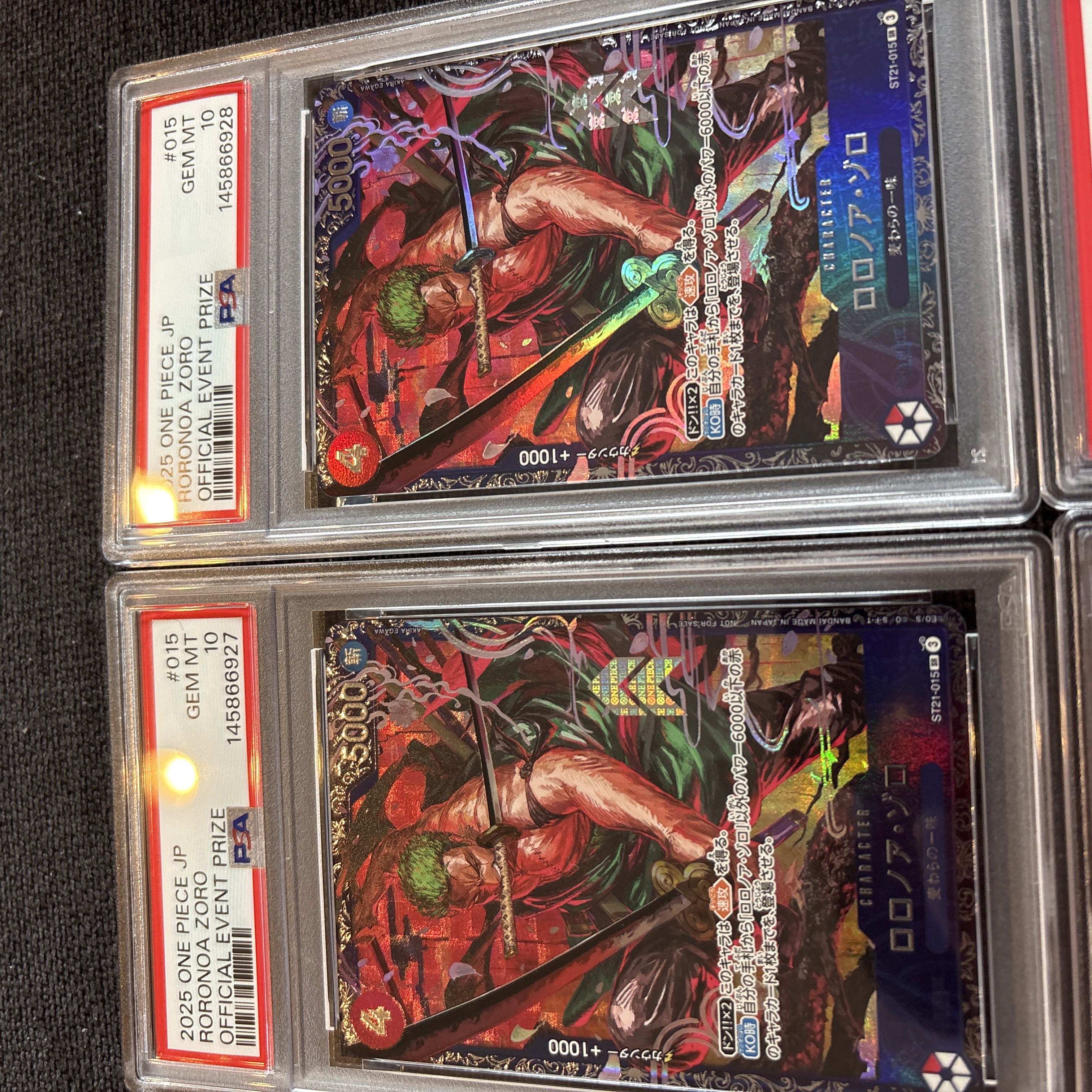 Flagship Battle Roronoa Zoro PSA10 One Piece Card Best 8 Commemorative psa10 4 consecutive numbers 4枚