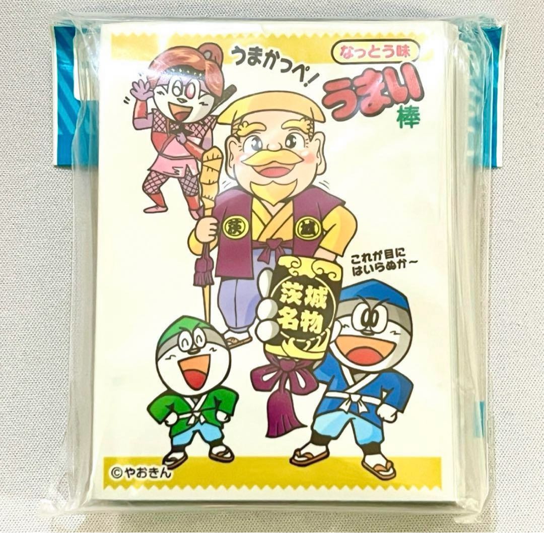 Umaibo Natto Flavor Ibaraki Famous Products Waterto Komon Card Sleeve Deck Shield