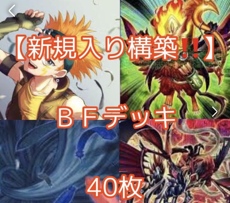遊戯王【新規入り構築‼️】B•Fデッキ40枚