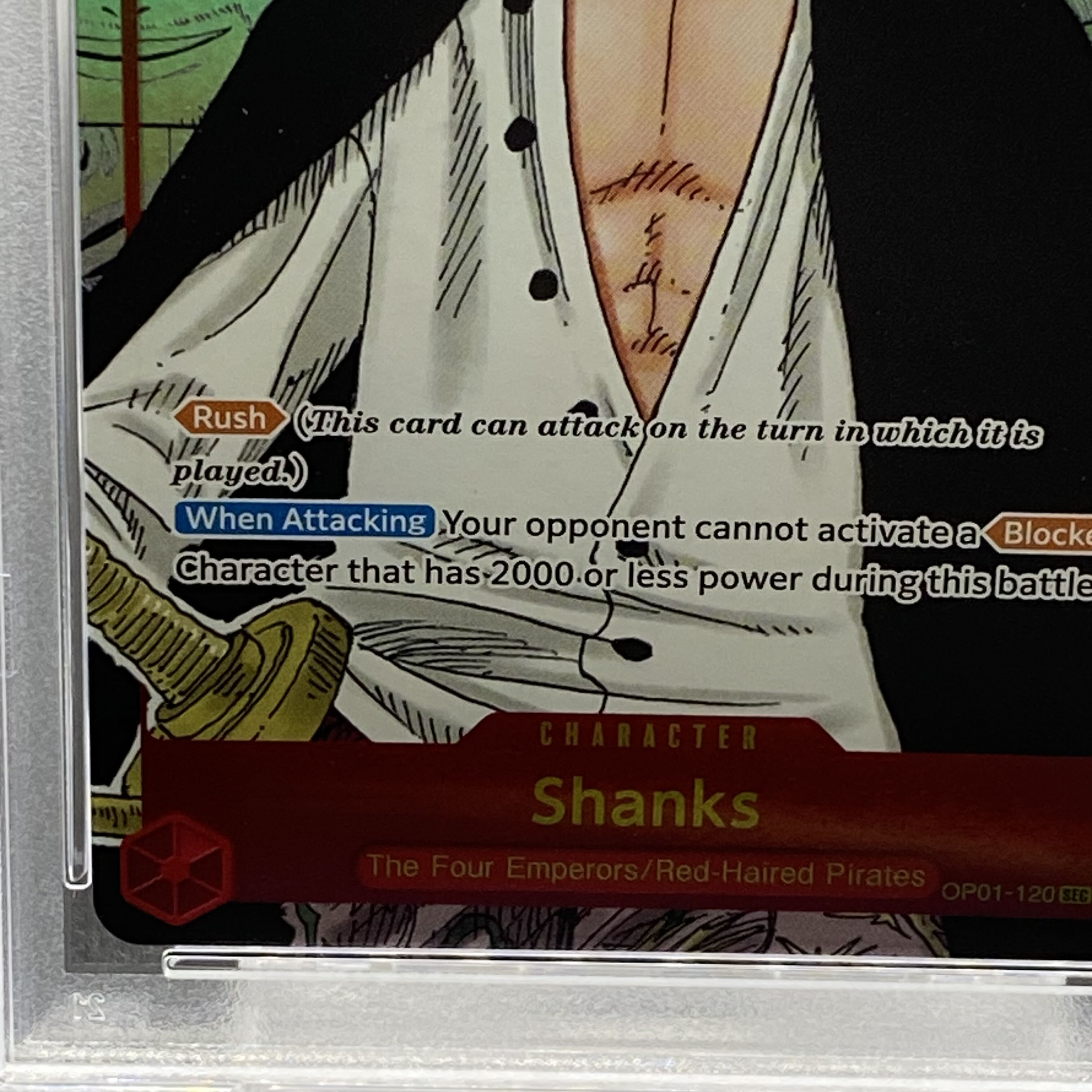 [PSA10] Shanks 《English Edition》 (Comipara / Manga Background) [SEC] {OP01-120}